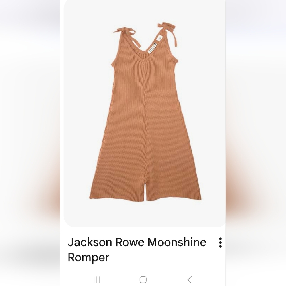 Jackson Rowe Moonshine Romper - Warm Brown
